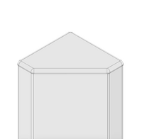 60-090-2 MODULAR SOLUTIONS POLYAMIDE PART END CAP 45MM X 45MM MITER CORNER LIGHT GRAY